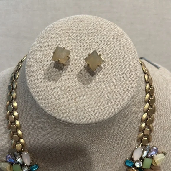 Stella and Dot Pastel Necklace and Earrings Set - Picture 3 of 6